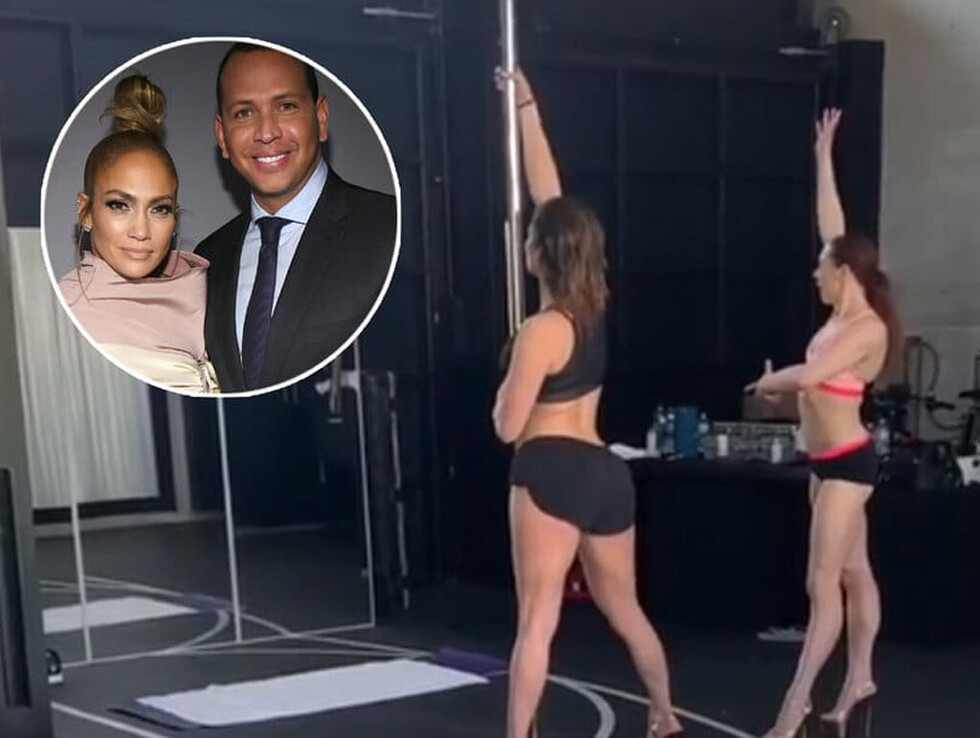 ARod ayudó  a JLo en papel de stripper