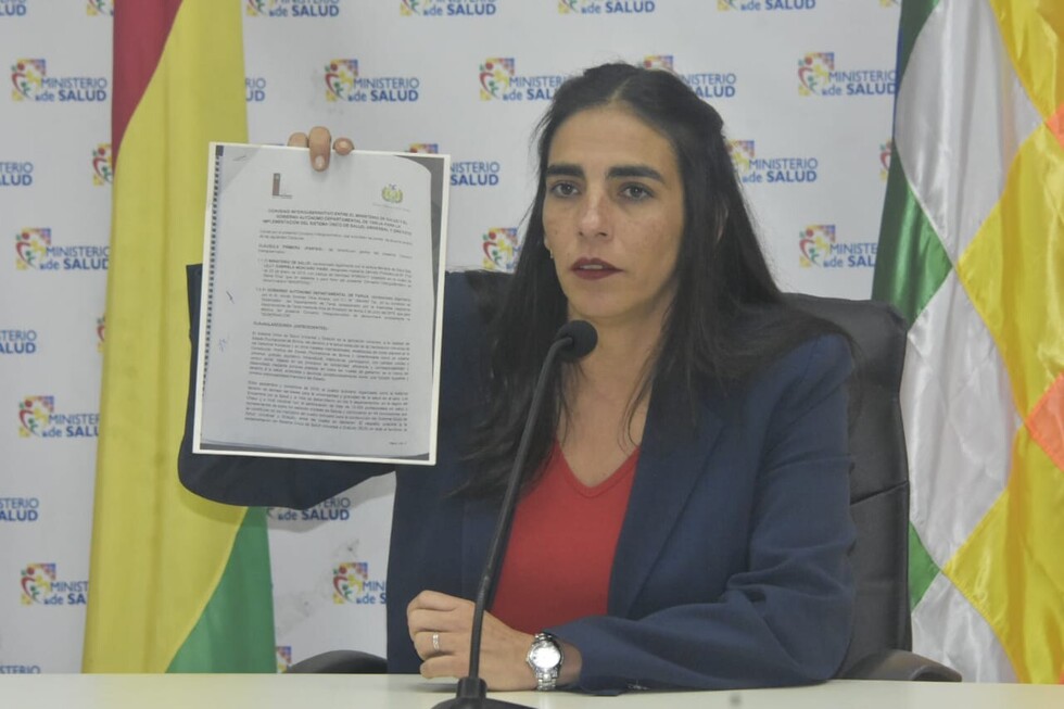 Ministerio de Salud y Gobernación de Tarija firman convenio para implementación del SUS