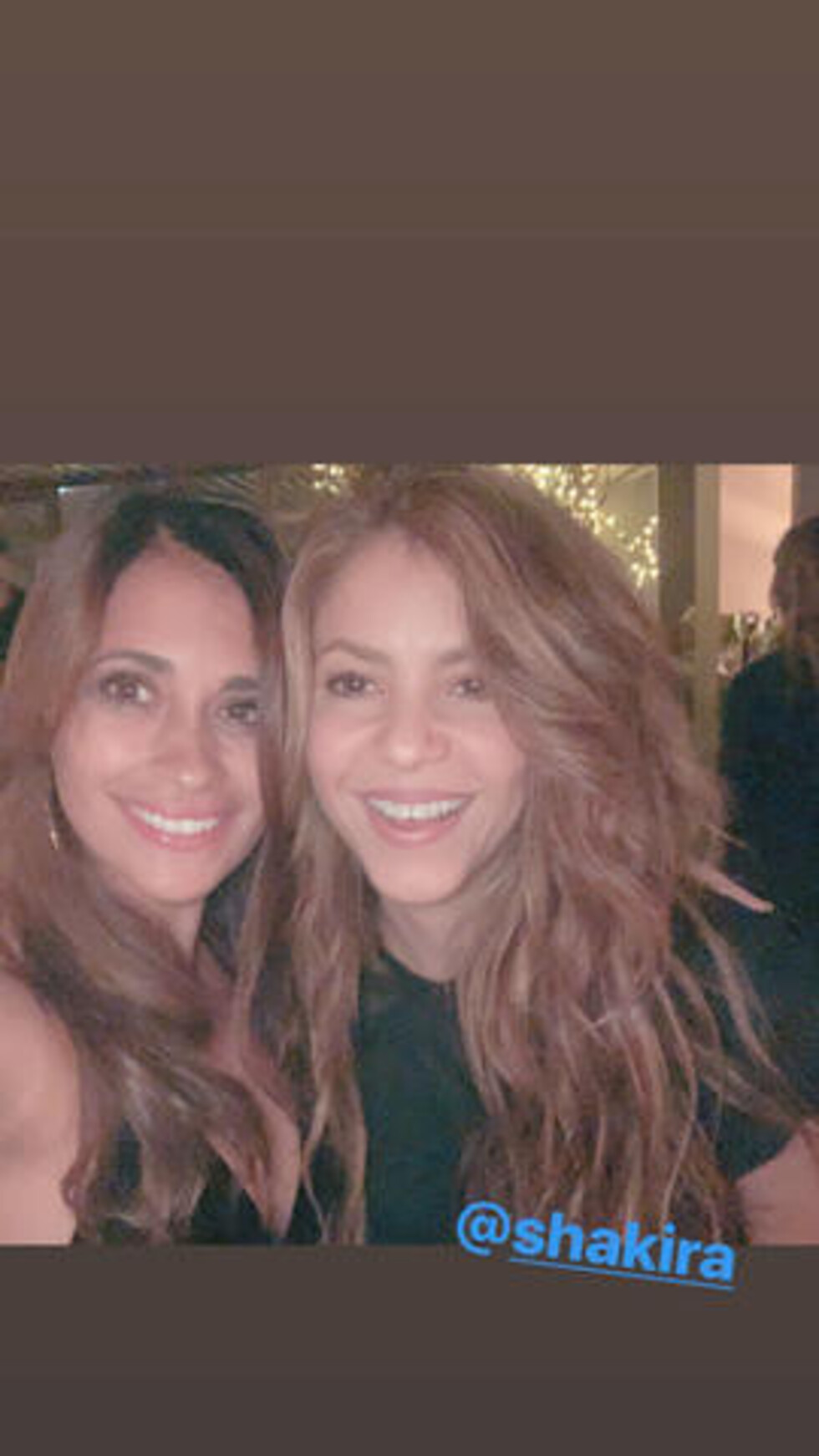 Antonela y  Shakira se  llevan bien