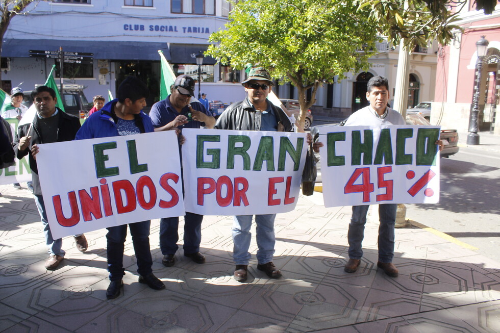 Con Tariquía de fondo, promotores de Ley del 45% retoman protestas