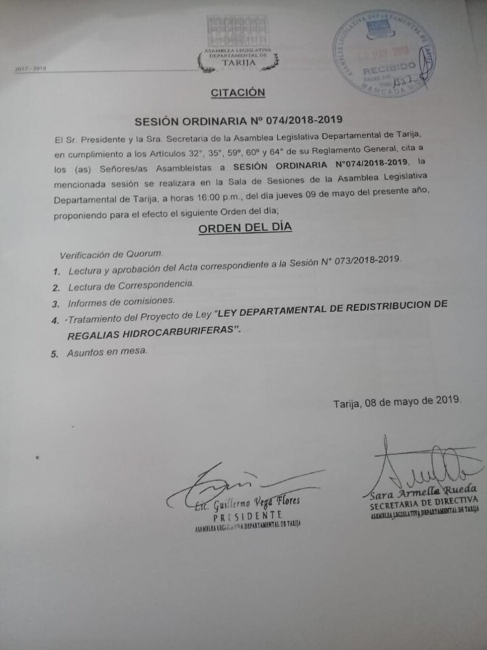 ALDT convoca a sesión para debatir Ley de 45%, movilizaciones continuan