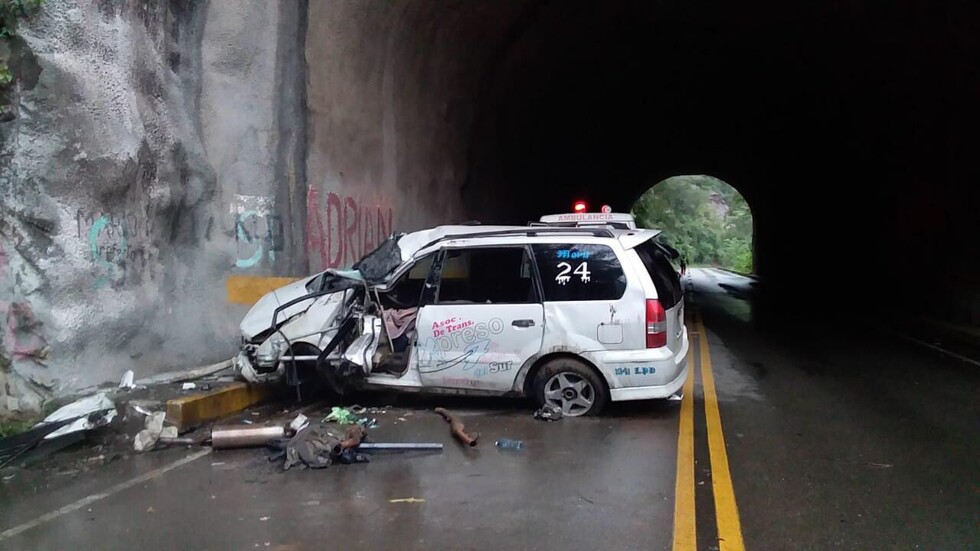 Conductor fallece tras chocar en un túnel hacia Bermejo