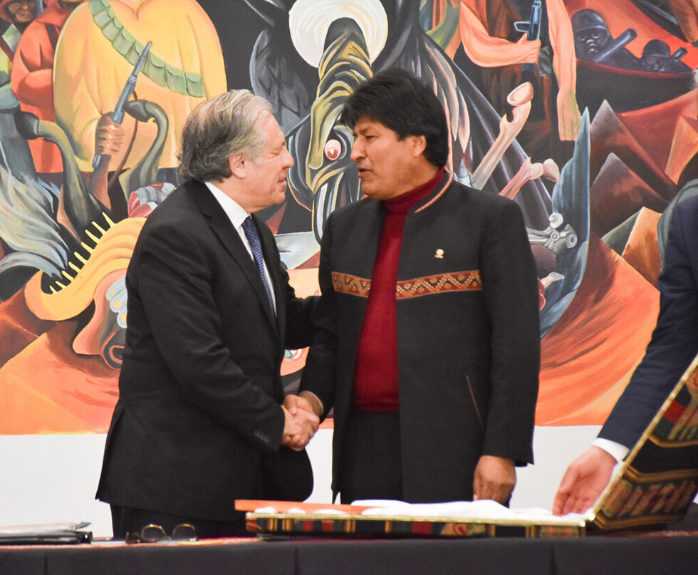 Almagro contó de su encuentro con Mesa y Ortiz a Evo Morales
