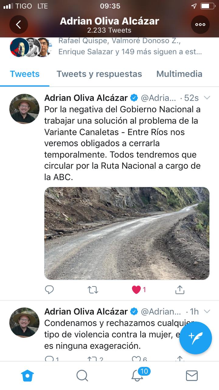 Tras negativa del Gobierno, Gobernación prevé cerrar variante Canaletas - Entre Ríos
