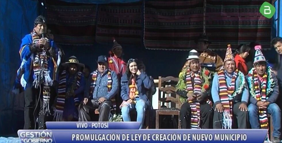 Precedente para Pocitos: Evo promulga ley que crea el municipio San Pedro de Macha en Potosí