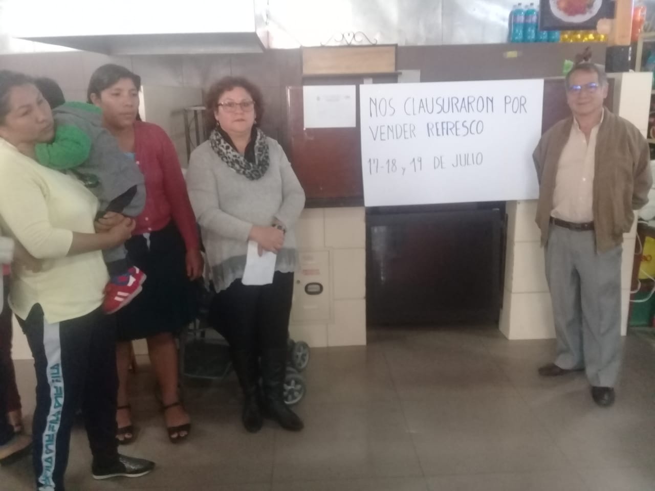 Clausuran puesto de comida de doña Pastora en el mercado Central de Tarija