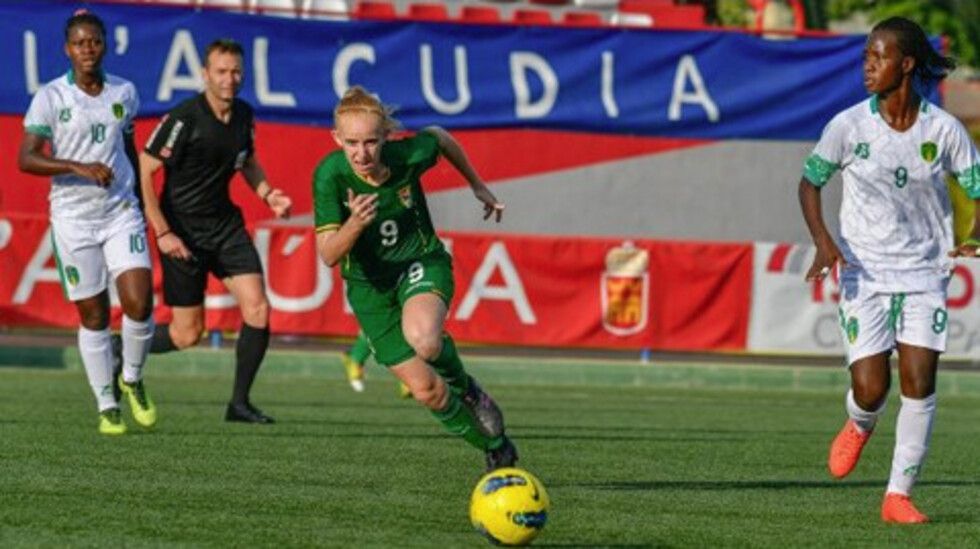 Selección femenina se despide con una goleada