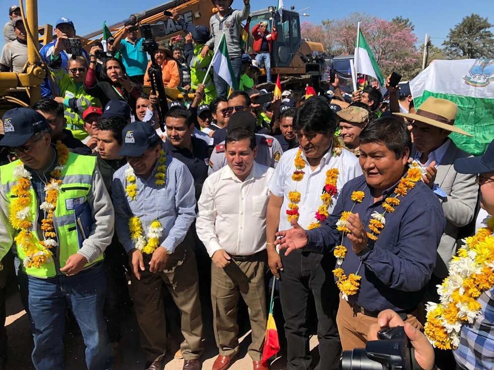 Gobierno inicia construcción de primera doble vía en Tarija