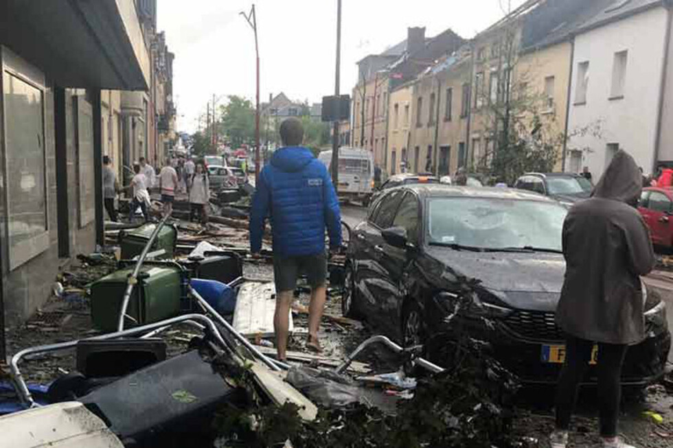 Tornado dejó 19 heridos en Luxemburgo