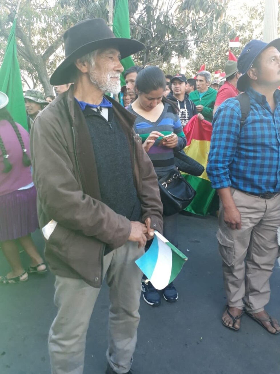 Imágenes del arribo de la marcha de Tariquía a Tarija