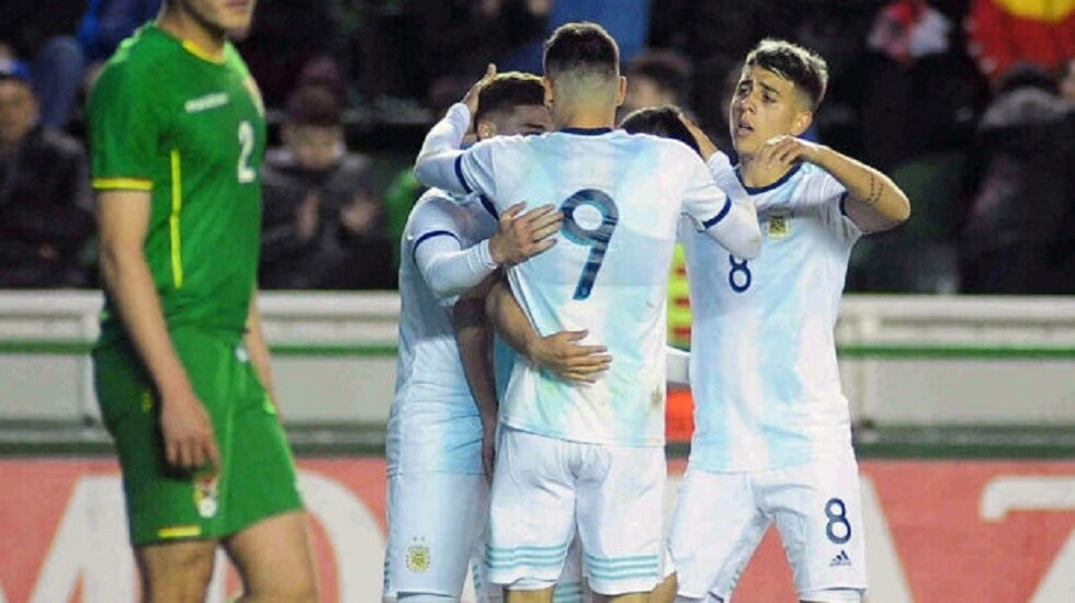 Argentina golea a Bolivia 5 a 0 en el duelo Sub-23