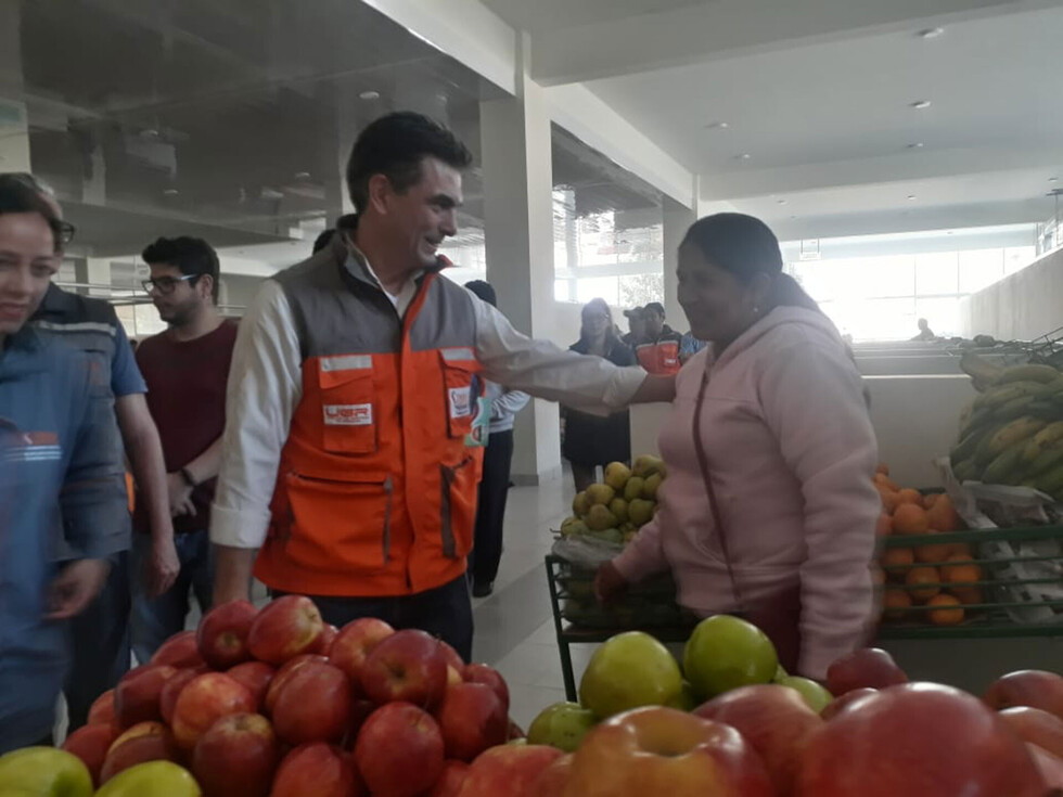Alcalde de Tarija verifica traslado del mercado Avaroa