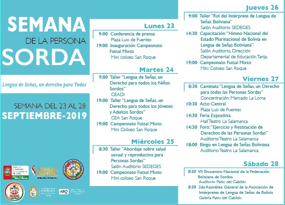 Buscan promover el lenguaje de señas en Tarija