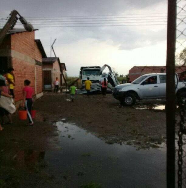 Viviendas en Bermejo sufren deterioros y destrozos por las lluvias