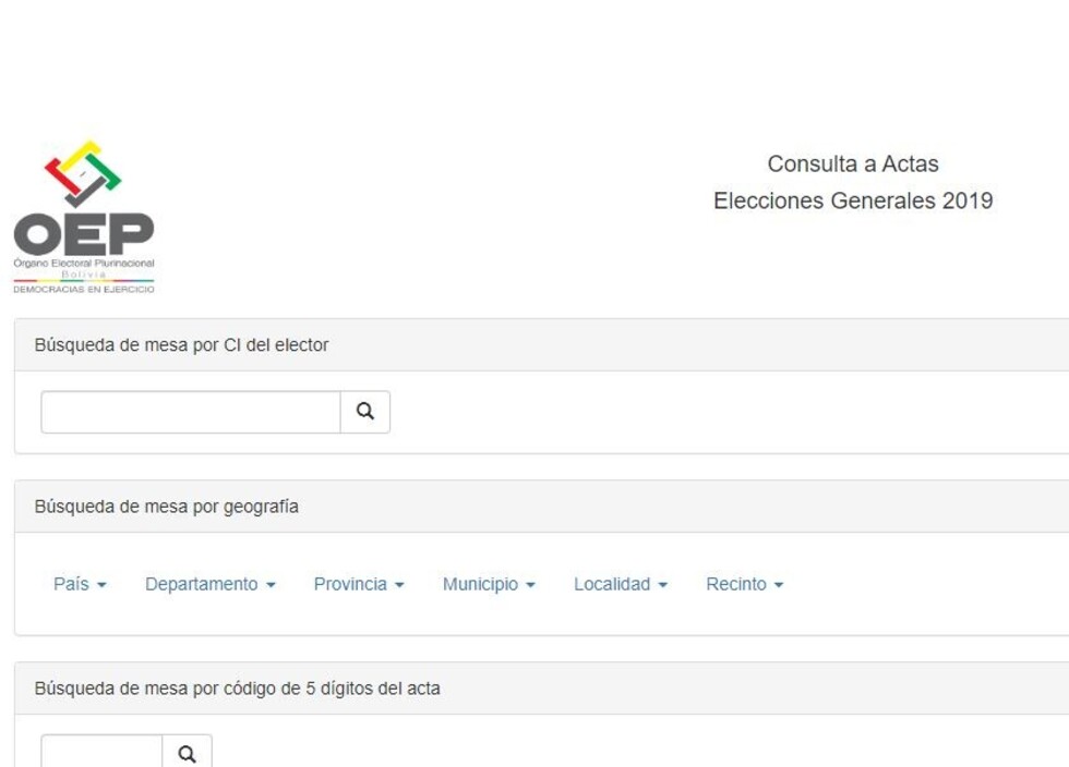 Verifica el acta de tu mesa: Elecciones Generales 2019