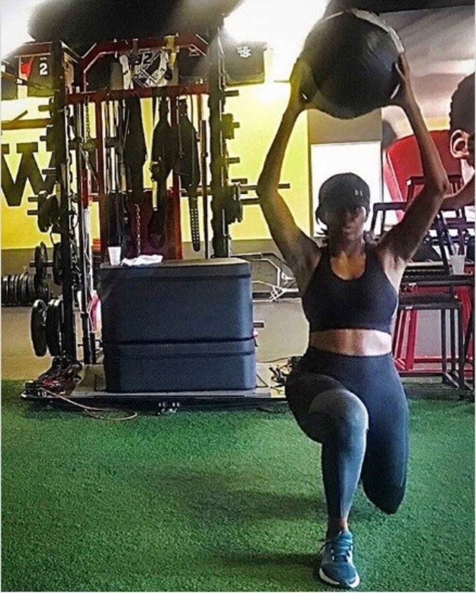 Michelle Obama presume  de sus espectaculares abs