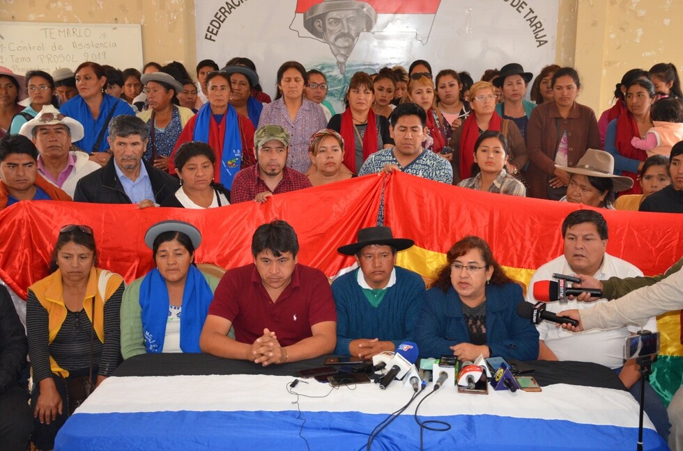 Organizaciones sociales de Tarija respaldan resultado de las elecciones nacionales