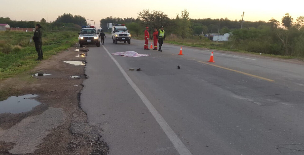 Muere motociclista en Ruta 9 tras colisión de vagoneta
