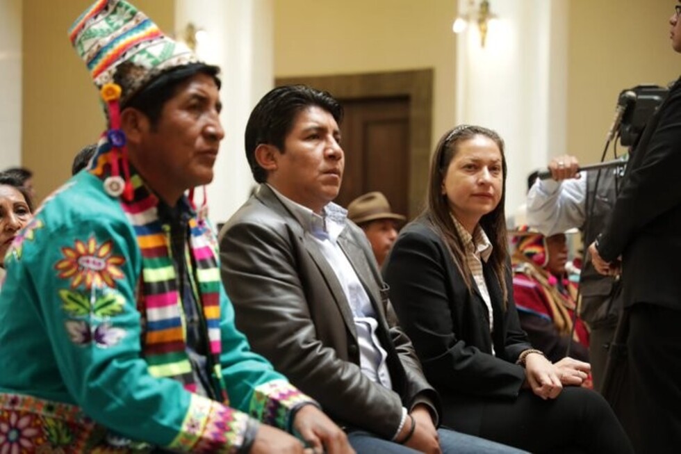 Yujra juramenta a nuevos viceministros de Turismo, de Interculturalidad y Descolonización