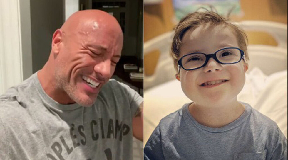 The Rock cantó como Maui de “Moana” para un niño