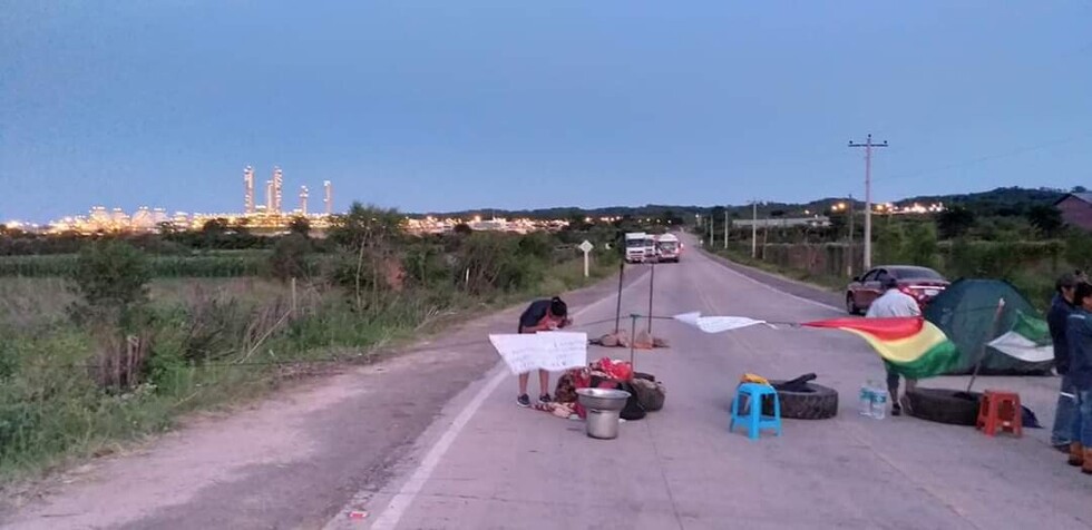 Dan cuarto intermedio en bloqueo a ingreso de Planta Separadora en Yacuiba