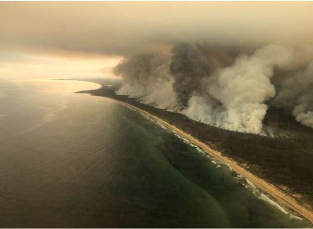 Incendios forestales fuera de control en el sureste de Australia