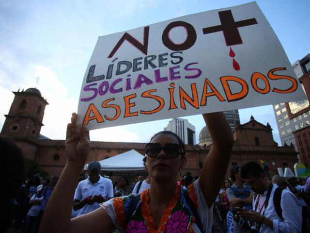 Alerta en Colombia por muerte de 13 líderes sociales