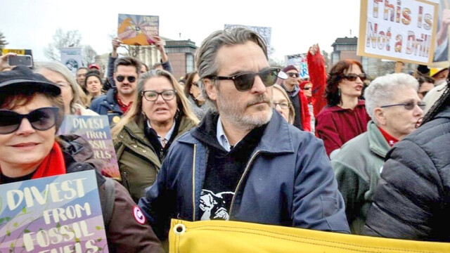 Joaquin Phoenix fue  arrestado en protesta