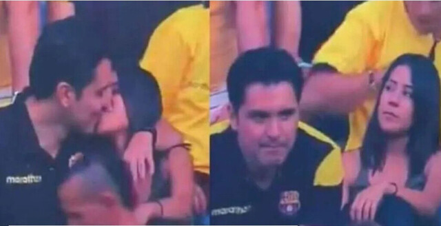 La Kiss Cam captó una infidelidad en vivo
