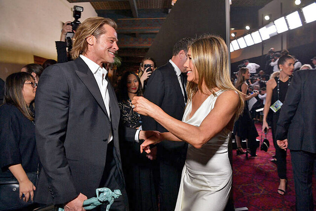 Jennifer Aniston y Brad  Pitt se reencontraron