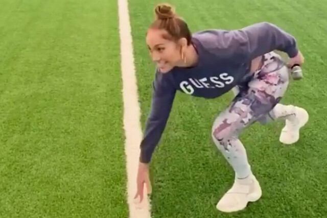 JLo comienza  la regresiva  al Super Bowl