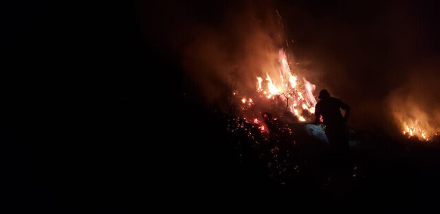 Chaqueo causa incendio en Narváez y quema 12 ha