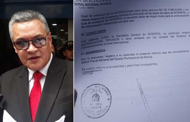 Interpol rechazó activar notificaciones contra Evo; culpan al Fiscal General por negligencia
