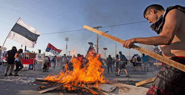 Un muerto en jornada violenta en Chile