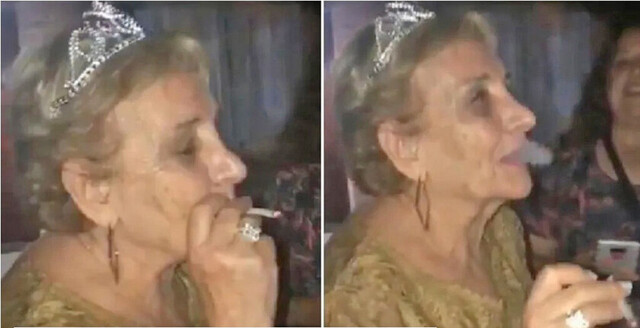 Festejó sus 80 años fumando “faso”