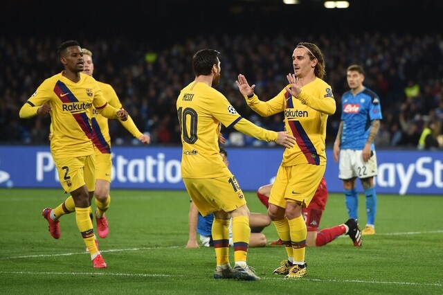 Griezmann permitió al Barcelona quedar con vida en el San Paolo