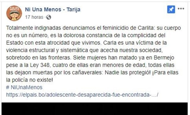 Indignación en redes ante indiferencia de autoridades por la muerte de Carla M.