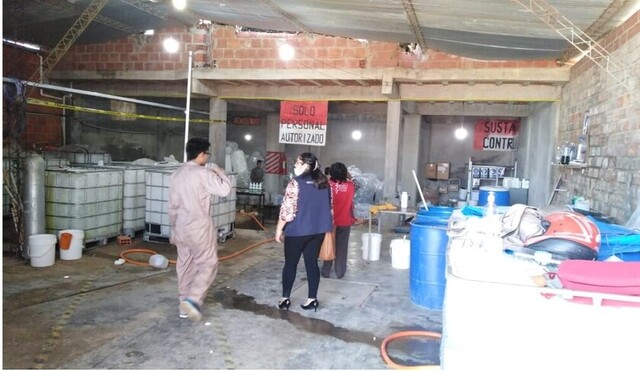 Notifican a empresa que elaboraba alcohol en gel en Tarija
