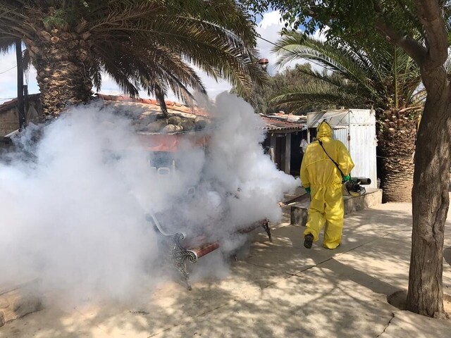 Covid-19, fumigan tres centros de salud del área rural de Tarija