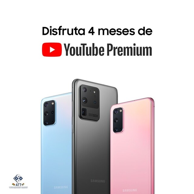 YouTube Premium para usuarios de Galaxy S20