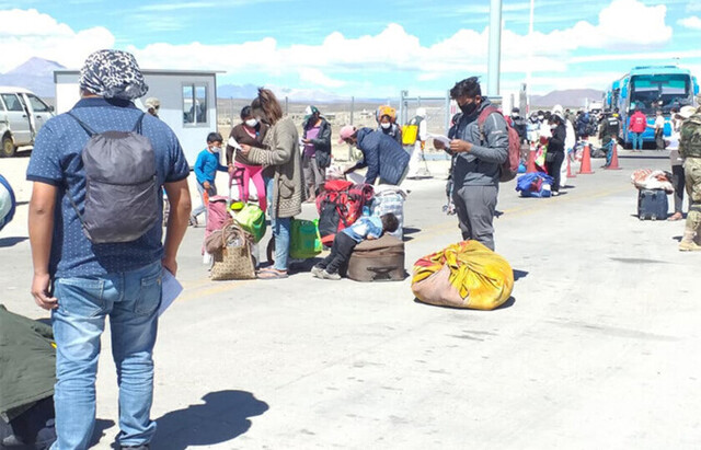 Cinco tarijeños repatriados harán cuarentena en Pisiga