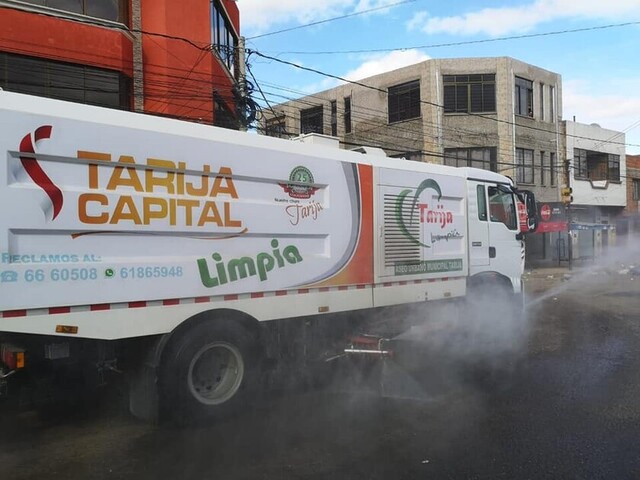 Hipoclorito de calcio es utilizado en cámaras desinfectantes en Tarija