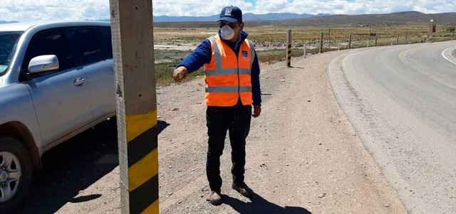 En Oruro roban señales de carretera en la cuarentena