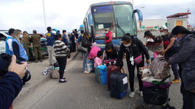Connacionales retornan a sus regiones