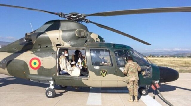 Bendición en helicóptero a 4 ciudades le costó al Estado unos 15.000 dólares