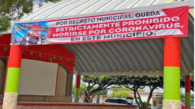 Un municipio  prohíbe morir por coronavirus