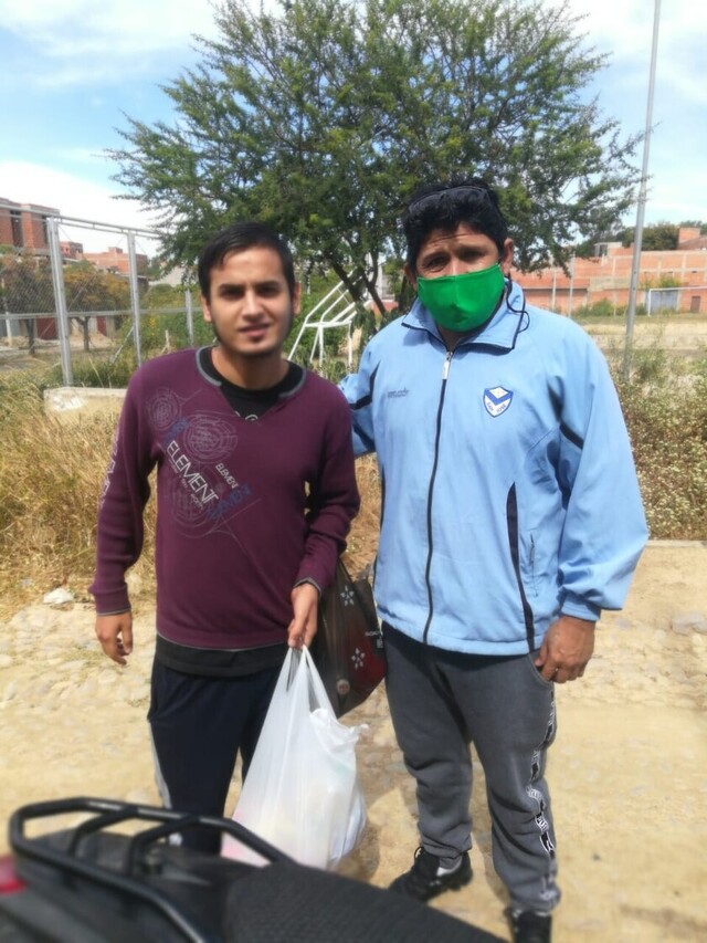 Agremiados entregaron canastas alimentarias a futbolistas con necesidades