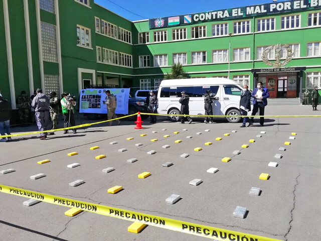 La FELCN secuestró  Más de Kg 121 cocaína