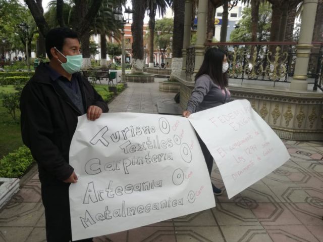 Los pequeños empresarios protestan contra DS 4248