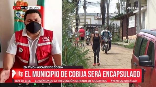 Cobija determina encapsularse por una semana para frenar avance del Covid-19